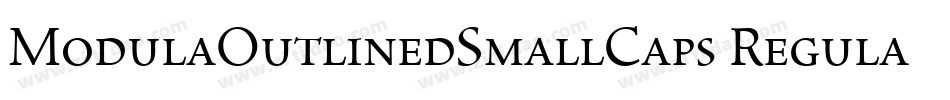 ModulaOutlinedSmallCaps Regular字体转换